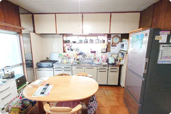 キッチンリフォームのビフォー写真
